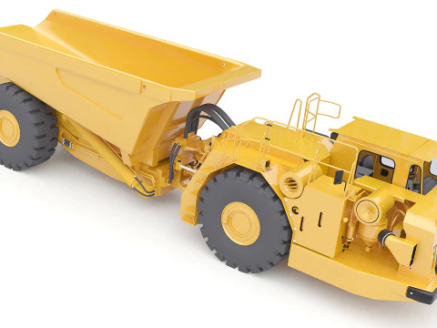 Articulated Mining Truck 3D Model