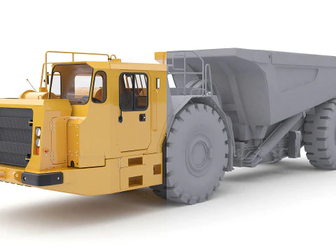 Articulated Mining Truck 3D Model