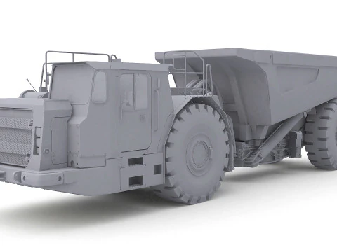 Articulated Mining Truck 3D Model