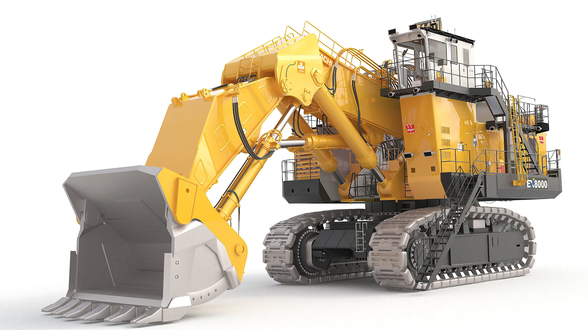 Hitachi F1401 Ex8000 3D Model .c4d .max .obj .3ds .fbx .stl .blend 