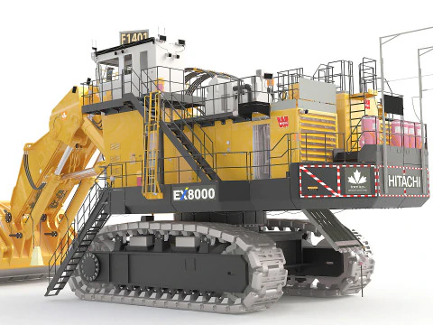 Hitachi F1401 Ex8000 3D Model