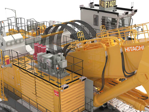 Hitachi F1401 Ex8000 3D Model