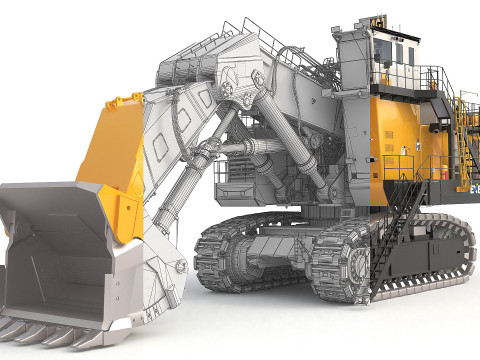 Hitachi F1401 Ex8000 Model 3D