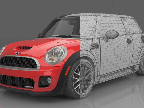 2009 MINI John Cooper Works 3D 模型