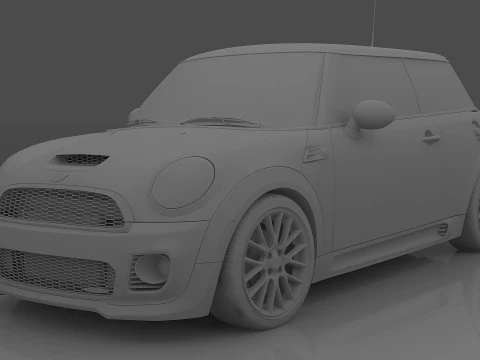 2009 MINI John Cooper Works 3D Model