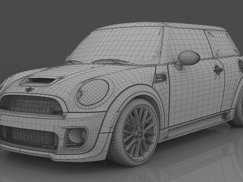 2009 MINI John Cooper Works 3D 模型
