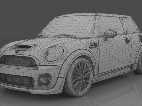 2009 MINI John Cooper Works 3D Model