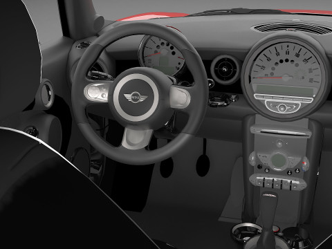 2009 MINI John Cooper Works 3D 模型