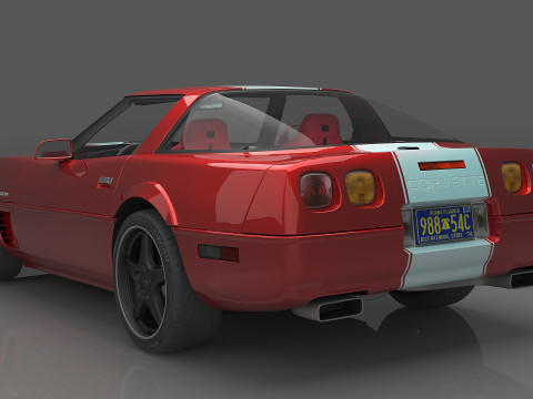 1996 Chevrolet Corvette Grand Sport 3D Model