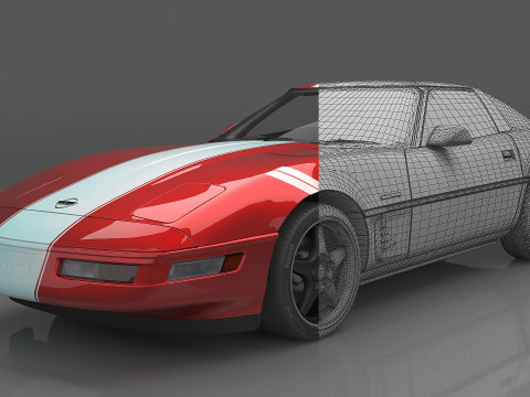 1996 Chevrolet Corvette Grand Sport 3D Model