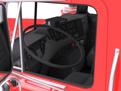Classic Semi Truck 3D Model
