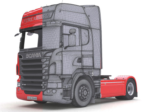 Scania R730 Truck 3D Model