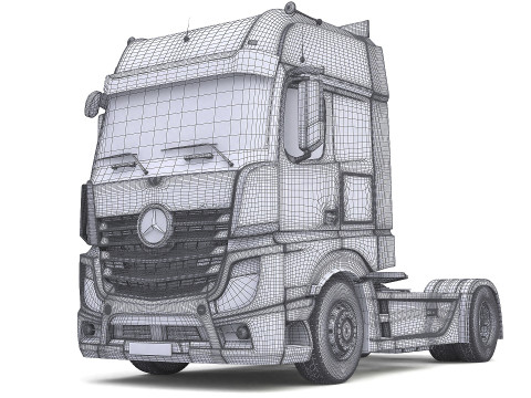 Mercedes Big Truck 3D Model