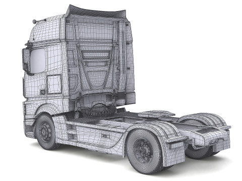 Mercedes Big Truck 3D Model