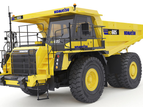Komatsu HD605 Mining Truck 3D Model