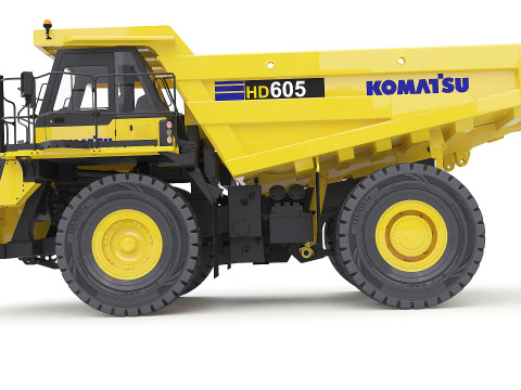 Komatsu HD605 Mining Truck 3Dモデル