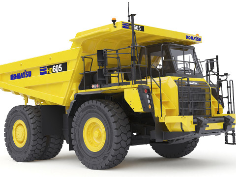 Komatsu HD605 Mining Truck 3Dモデル
