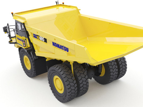 Komatsu HD605 Mining Truck 3Dモデル