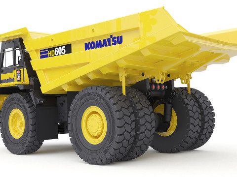 Komatsu HD605 Mining Truck 3Dモデル