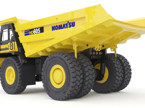 Komatsu HD605 Mining Truck 3D Model