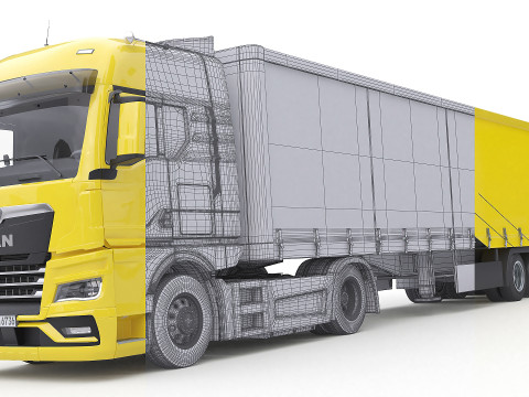 Man Transporter Vehicle Model 3D