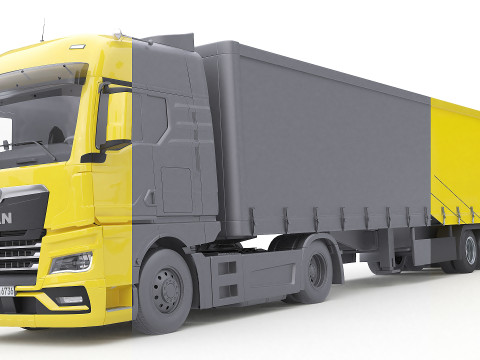 Man Transporter Vehicle Model 3D