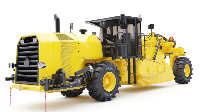 Road reclaimer Vehicle 3D 模型 .c4d .max .obj .3ds .fbx .stl .blend