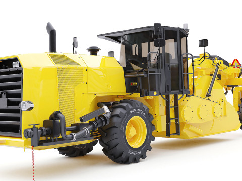 Road reclaimer Vehicle 3D Модель