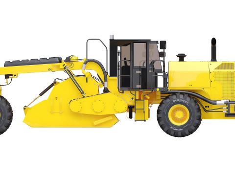 Road reclaimer Vehicle 3D 模型
