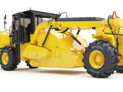 Road reclaimer Vehicle 3D Model
