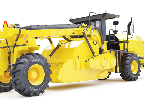 Road reclaimer Vehicle 3D Model