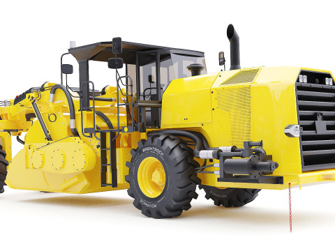 Road reclaimer Vehicle 3D 模型