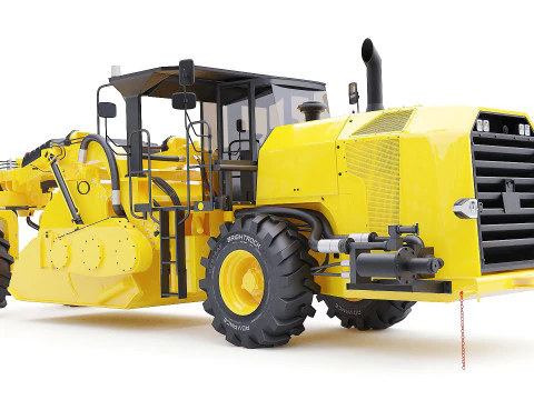 Road reclaimer Vehicle 3D Model