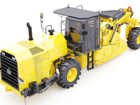Road reclaimer Vehicle 3D 模型