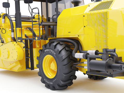 Road reclaimer Vehicle 3D 模型
