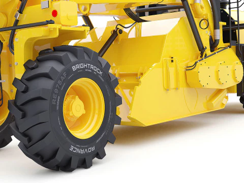 Road reclaimer Vehicle 3D Model