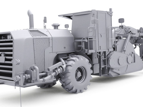 Road reclaimer Vehicle 3D 模型