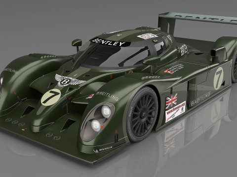 2003 Bentley Speed 8 7 Team Bentley Modello 3D