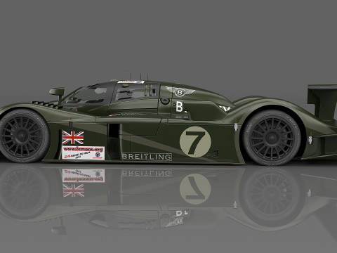 2003 Bentley Speed 8 7 Team Bentley 3D Модель