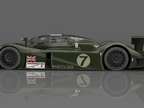 2003 Bentley Speed 8 7 Team Bentley 3D Model