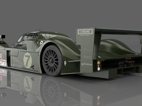 2003 Bentley Speed 8 7 Team Bentley 3D Модель