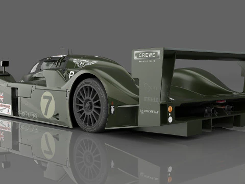 2003 Bentley Speed 8 7 Team Bentley 3D Model