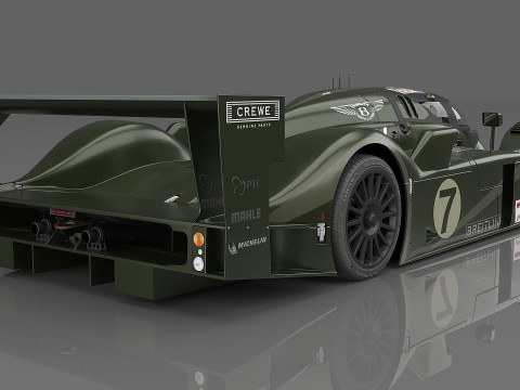 2003 Bentley Speed 8 7 Team Bentley 3D Модель