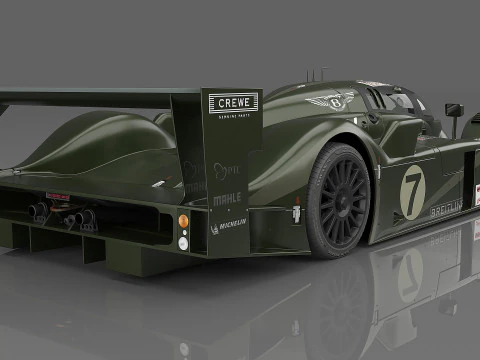 2003 Bentley Speed 8 7 Team Bentley 3D Model