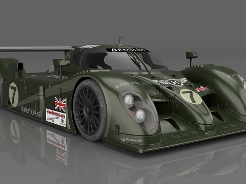 2003 Bentley Speed 8 7 Team Bentley 3D Model