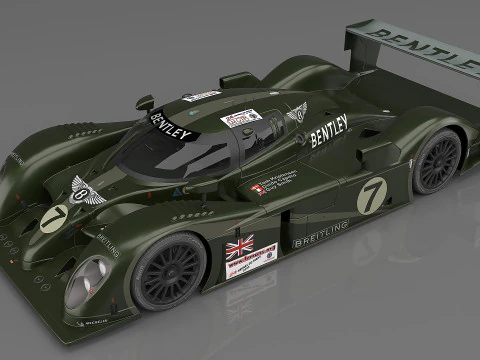 2003 Bentley Speed 8 7 Team Bentley 3D Model