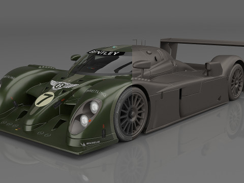 2003 Bentley Speed 8 7 Team Bentley 3D Модель
