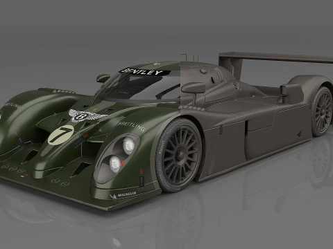 2003 Bentley Speed 8 7 Team Bentley 3D Model