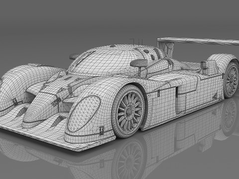 2003 Bentley Speed 8 7 Team Bentley 3D Модель