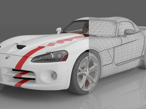 2008 Dodge Viper SRT10 ACR Modelo 3D